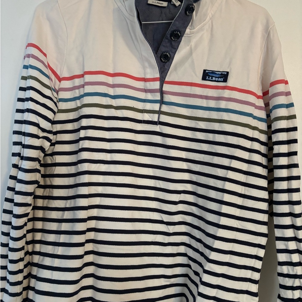 L.L.Bean Striped Long Sleeve pullover
